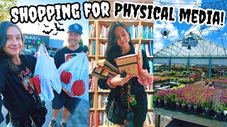 physical media & plant shopping in Chattanooga TN!🌱 DVD & spooky book haul!📚🖤