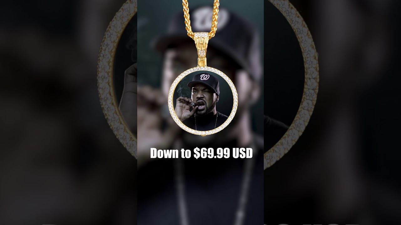Iced out Custom Photo Pendant with Free Chain On Helloice.Com