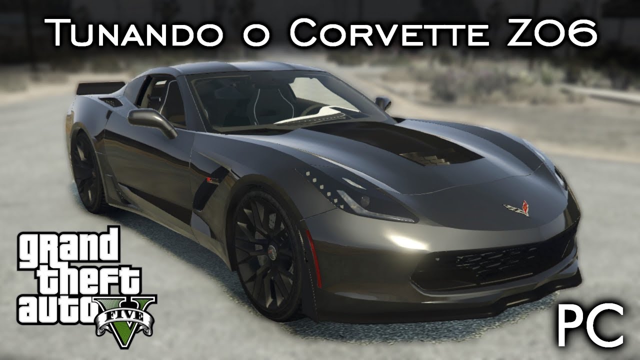 Tunando o Corvette Z06 - MOD - CHOP veio junto no ROLÊ! 🐾 | GTA V - PC [PT-BR]