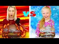 Hot vs cold food challenge  adriana and markus adventure