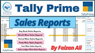 View Sales Reports In Tally Prime | 6 Ways To View Sales Reports In Tally Prime