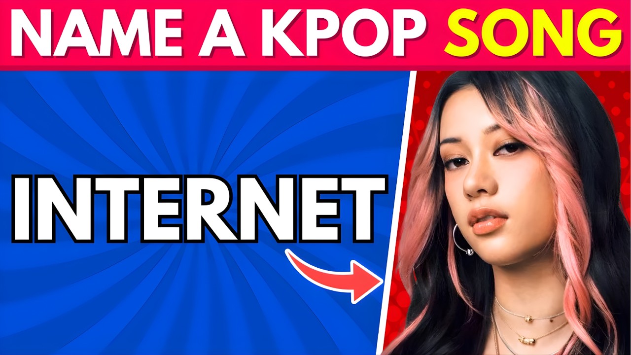Screenshot from a K-Pop Song Association Word Game video by Quiz City, featuring a game interface.