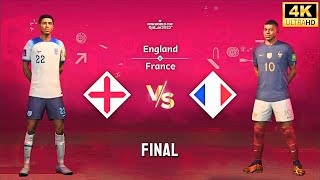 FIFA 23 - England vs France | Bellingham vs Mbappe | FIFA World Cup Final Match [4K60]