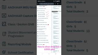 HOW TO CLEAN DROP IN UDISE PLUS