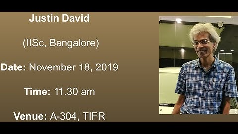 Justin David (IISc, Bangalore): Unitarity and the Chaos bound