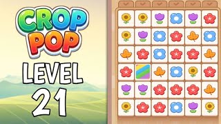 Crop Pop Level 21 Solution Gameplay   