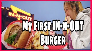 My First IN -N- OUT Burger in San Francisco, California + Honest Review | USA Vlog