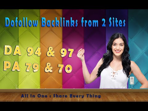 Get Dofollow Backlinks from 2 Sites | High DA PA 2020 | SEO | Search Engine Ranking