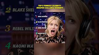 Top 5 Funniest Celebrity Whisper Challenge Moments #youtube #trending #celebrity