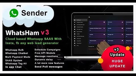 WhatsHam   Cloud based WhatsApp SASS System with Lead Generator Updated
