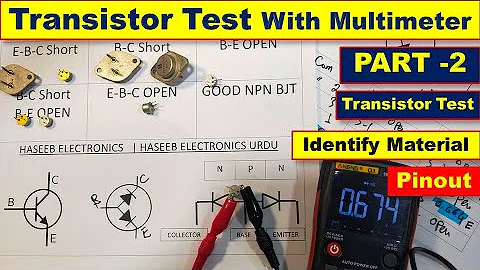 {476} How To Test Transistor BJT With Digital Multimeter - Part 2
