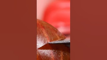 Berry and knife close-up. #macro #satisfying #asmr #berry  #slowmotion