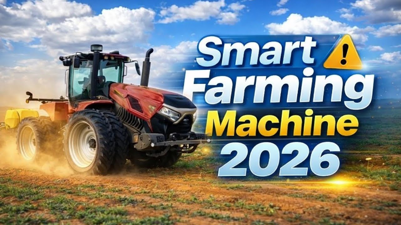 Big Tractor and Smart Farming Machine