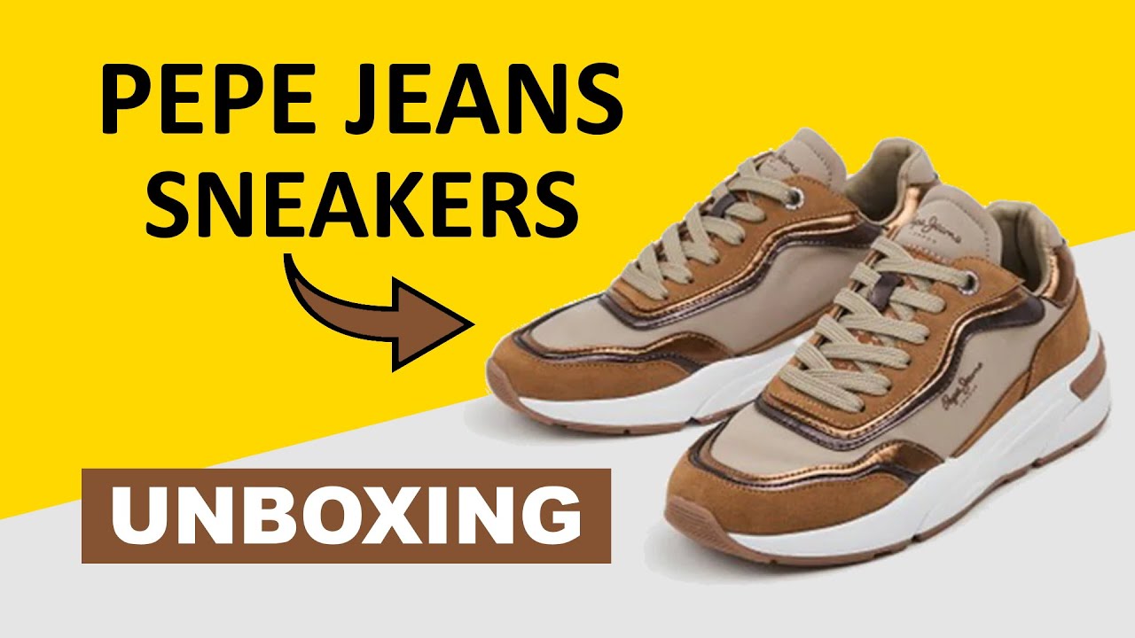 Pepe Jeans Sneakers PLS31399-845 Unboxing 4K - YouTube