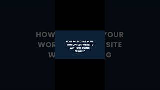 Hackers Hate This Simple WordPress Trick #wordpress #security