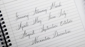 How to write twelve months name in cursive | Beautiful cursive writing with pencil | fancy letters |