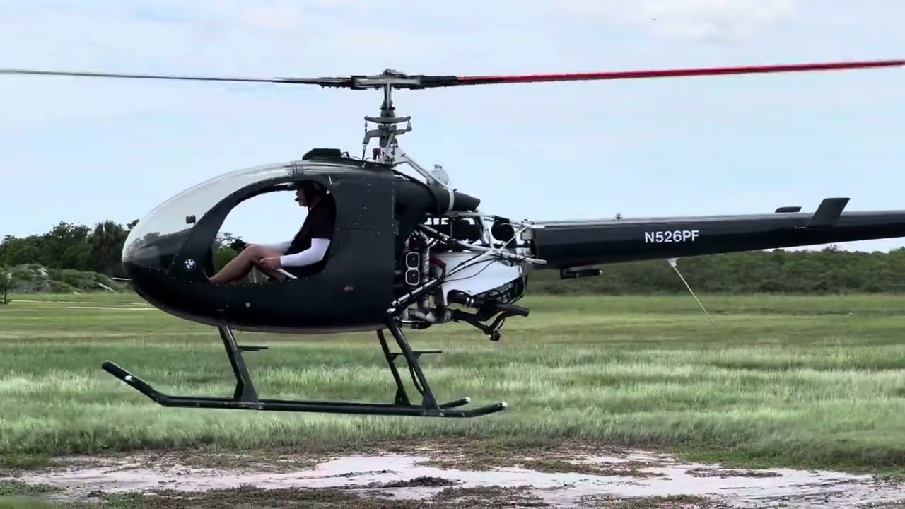 Rotorway A600 Turbo Talon first hover solo Bob