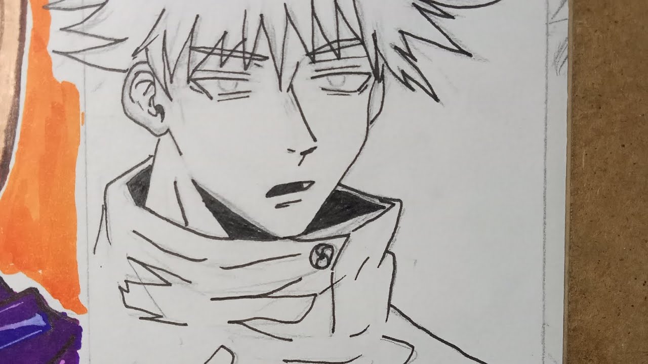 رسم ميغومي فوشيغورو #Megumi_Fushiguro من انمي جوجيتسو كايسن ...