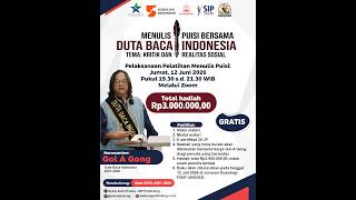 MENULIS PUISI BERSAMA DUTA BACA INDONESIA TEMA KRITIK DAN REALITAS SOSIAL