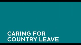 Caring for Country Leave