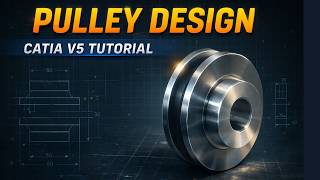 CATIA V5 Exercise #8– PULLEY Practice for Beginner