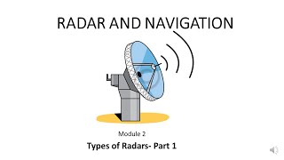 RADAR AND NAVIGATION module 2 part1