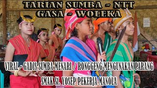 Viral Gadis Sumba NTT Ronggeng Mengunakan Parang // Tarian Gaza \u0026 Woleka / SMAK St. Pekerja Manola