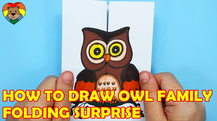 HOW TO DRAW OWL FAMILY FOLDING SURPRISE