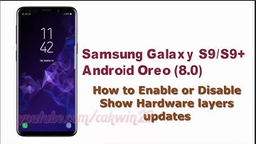 Samsung Galaxy S9 : How to Enable or Disable Show Hardware layers updates
