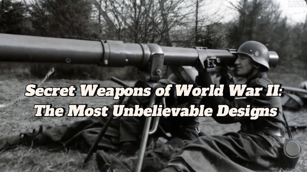Strangest Weapons of World War II Crazy Inventions - YouTube