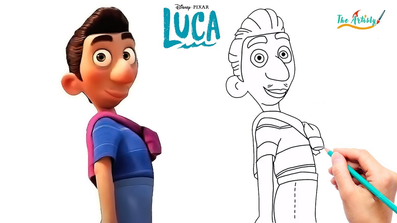How To Draw Ercole Visconti from Luca Easy Step by Step Ercole Pixar