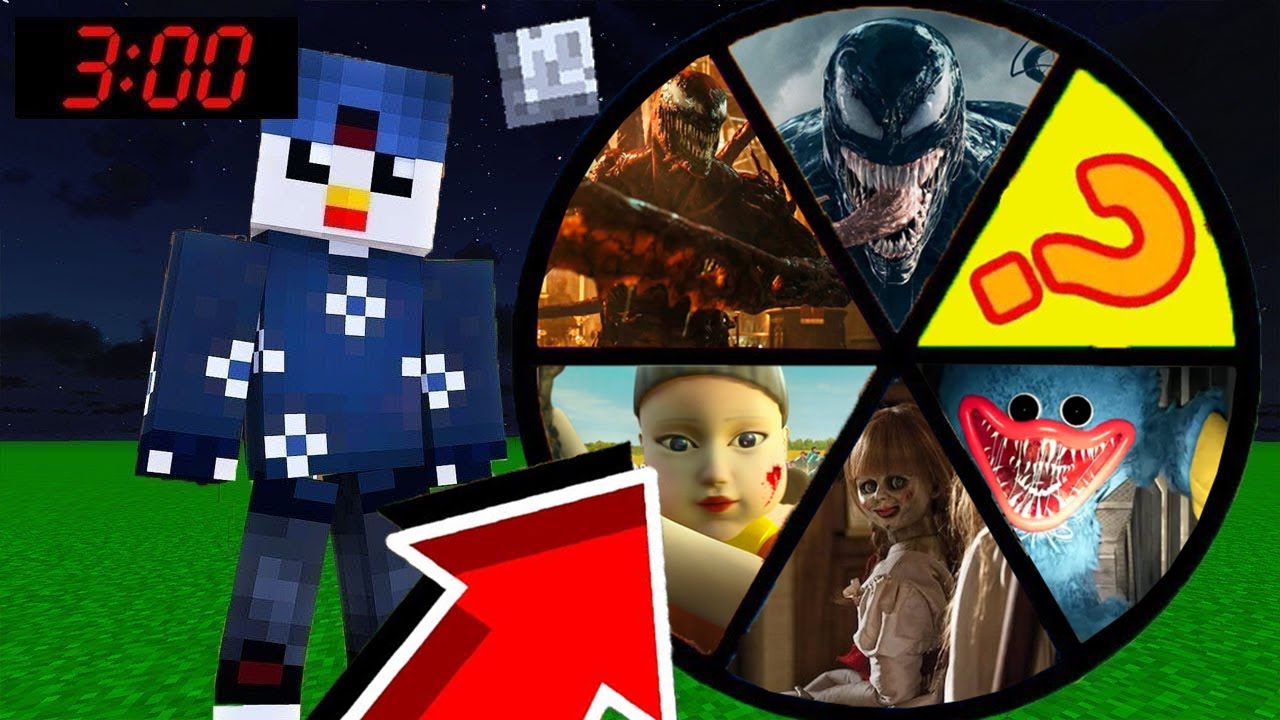 NE TOURNEZ PAS LA ROUE DES MONSTRES À 3H00 DU MATIN SUR MINECRAFT ! 😱