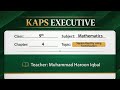 Math class 9 Exercise 4.4 Q#1(v،vi) #Math #kaps 