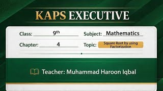 Math class 9 Exercise 4.4 Q#1(v،vi) #Math #kaps 