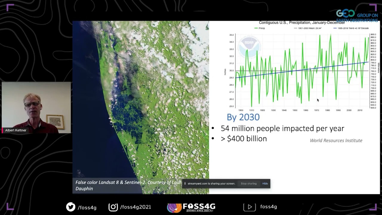 FOSS4G 2021 - Integrating Remote Sensed and Modeling data for Local Flood Prediction and Risk Asses
