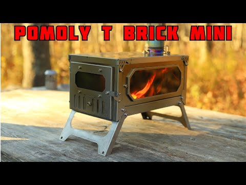 POMOLY T-BRICK Mini ポータブル式 チタンテントストーブ cipelici