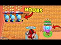 600 IQ vs NOOBS in Brawl Stars! Wins & Fails #143