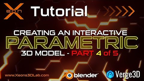Verge3D Tutorial - Interactive Parametric Model  Part 4