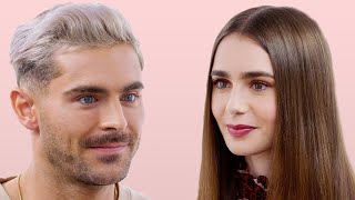 Zac Efron and Lily Collins Take a Friendship Test | Glamour Zac Efron and Lily Collins Take a Friendship Test | Glamour