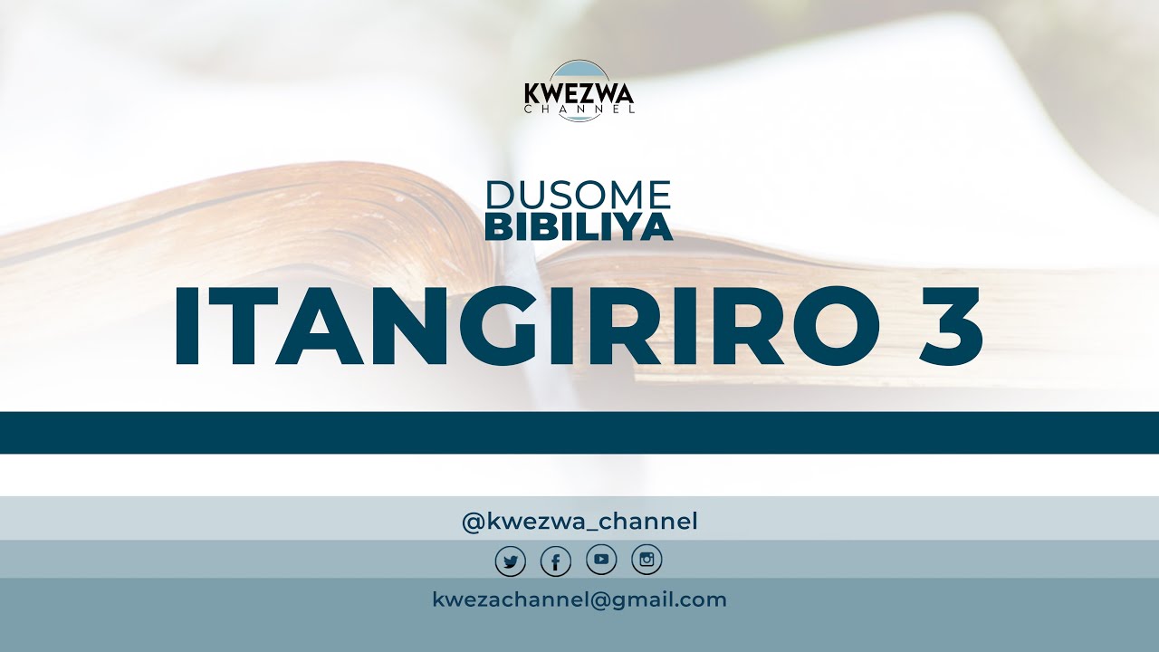 DUSOME BIBILIYA_Itangiriro 3