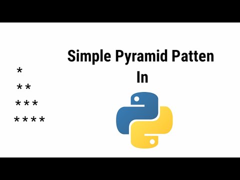 Python Pattern Programs | Printing stars in Pyramid shape | Pyramid Python | draw pyramid in python