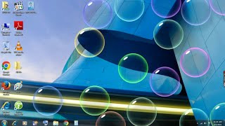 How to set floating bubbles / screen saver / window 7 / live floating bubbles  on desktop screen screenshot 2