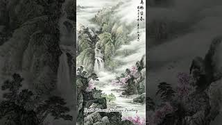 Peach Blossoms Chinese Landscape Painting ~ #chineselandscapepainting