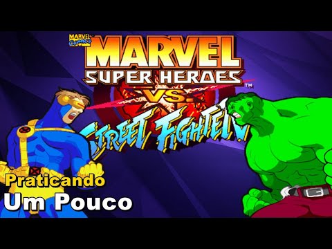 Jogando Contra Scorpion - Marvel Super Heroes vs Street Fighter.