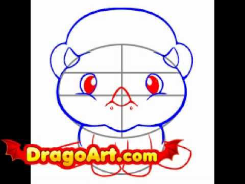 How to draw a simple dinosaur, step by step - YouTube