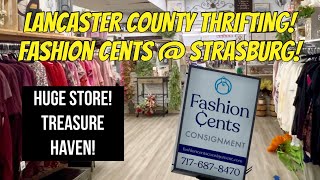 🛍️Lancaster County Thrifting! Fashion Cents Consignment Shop! Strasburg PA! HUGE SHOP!