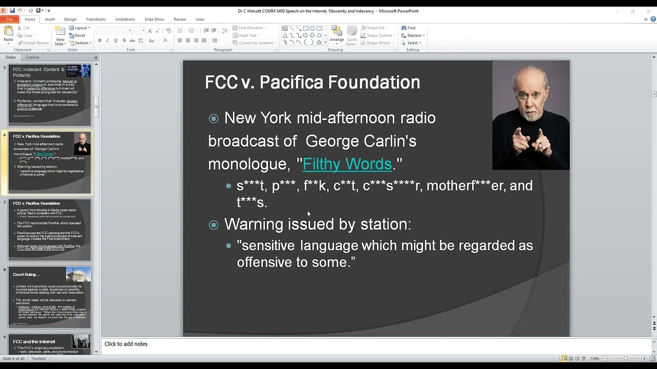 5 2 Internet Speech,  Indecency, & Obscenity