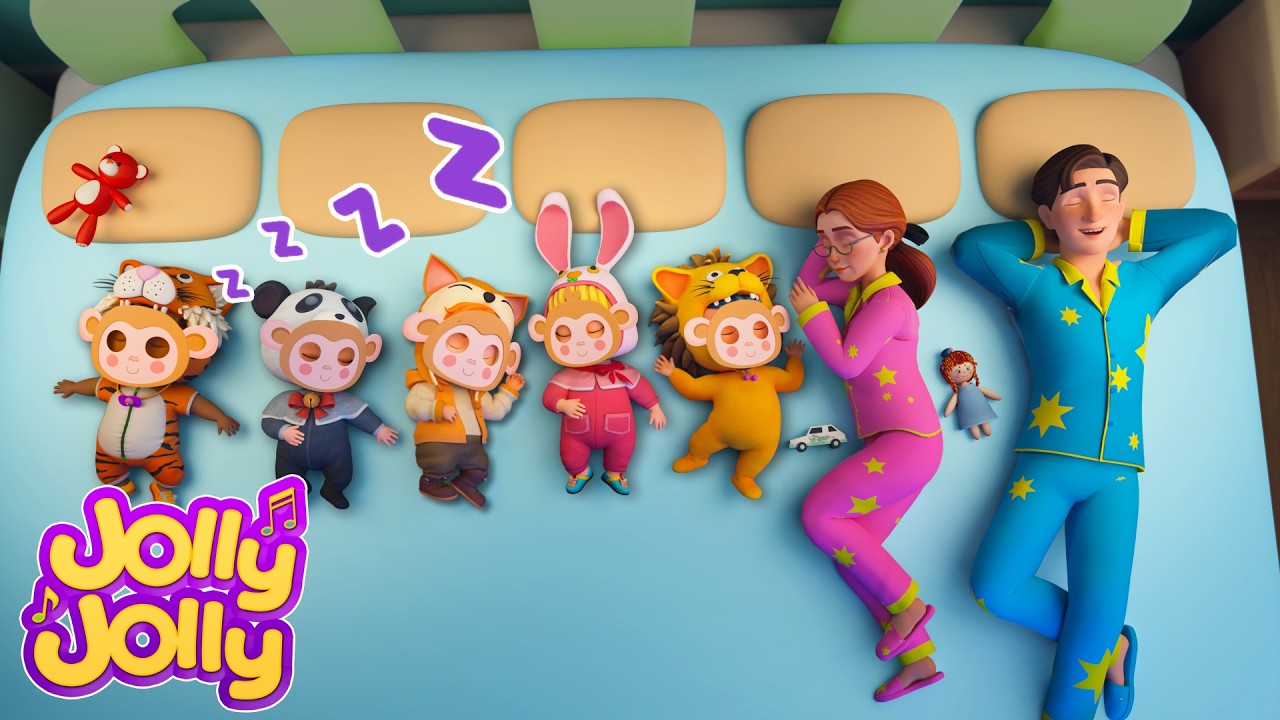 Пять обезьянок + Еще - ЛУЧШИЕ ПЕСНИ для детей | Jolly Jolly - Учись и играй - Детские стишки