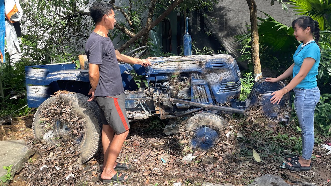 Girl's Challenge to Restore 60-Year-Old Farmer's 1965 Tractor