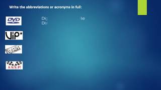 HL English Gr5 E and EE - Abbreviations, acronyms and games screenshot 5